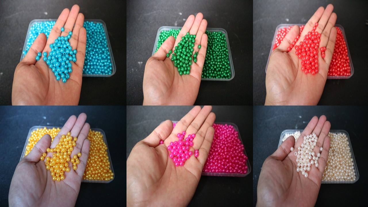 100gr hạt cườm tròn 6mm