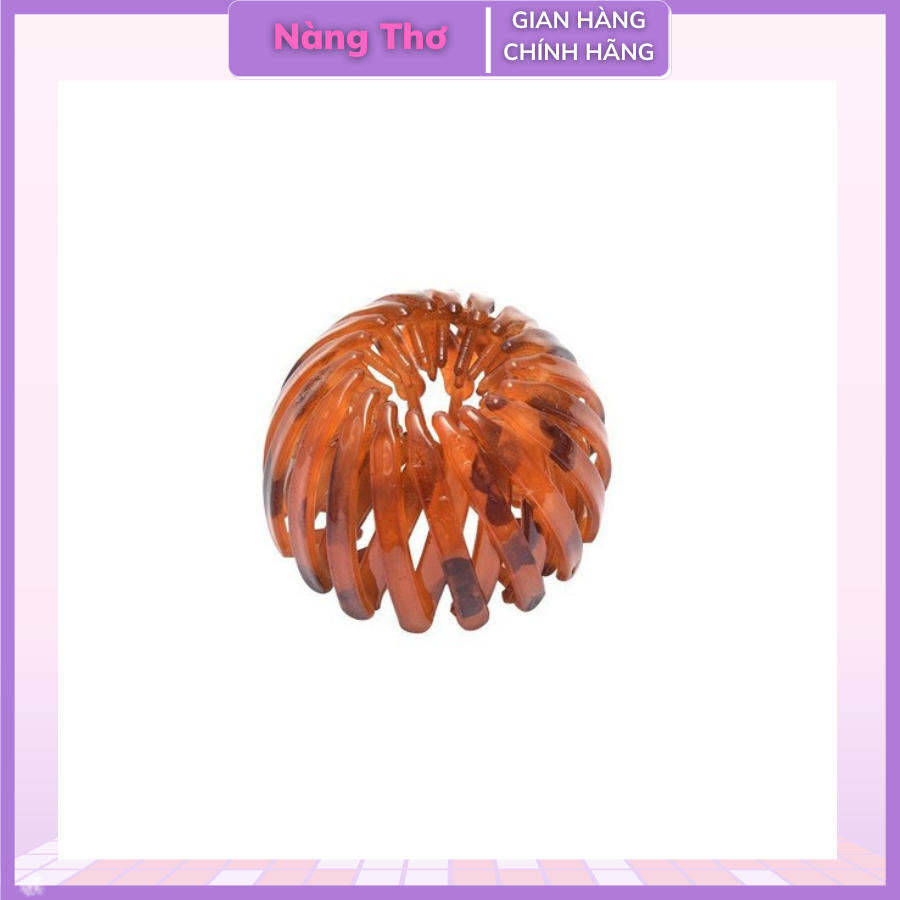 Búi chụp tóc nhựa trong co giãn đa năng