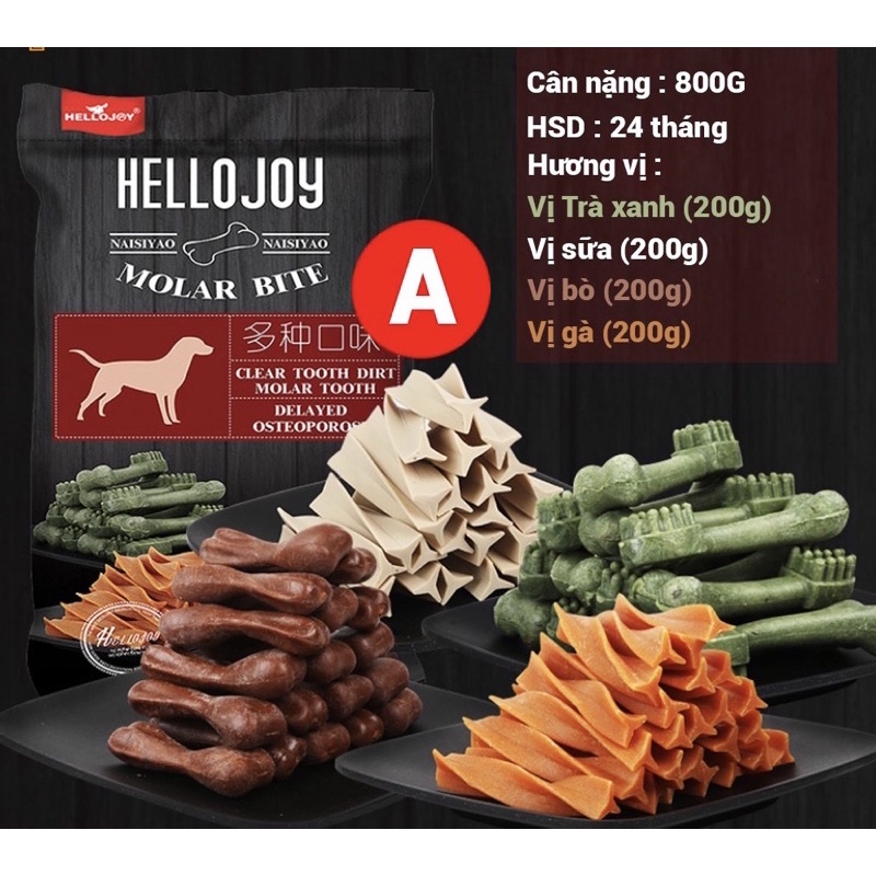 [800Gr] Xương Gặm Cho Chó Hellojoy