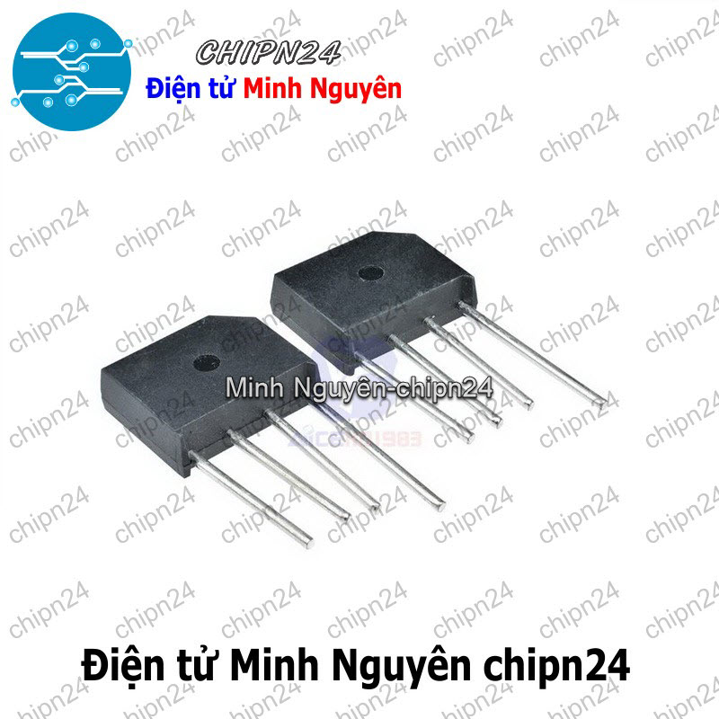 [2 con] (F56) Cầu Diode KBL410 4A 1000V (4A dẹt) - HH000220