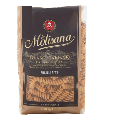 Nui xoắn Fusilli nguyên cám hiệu La Molisana 500g