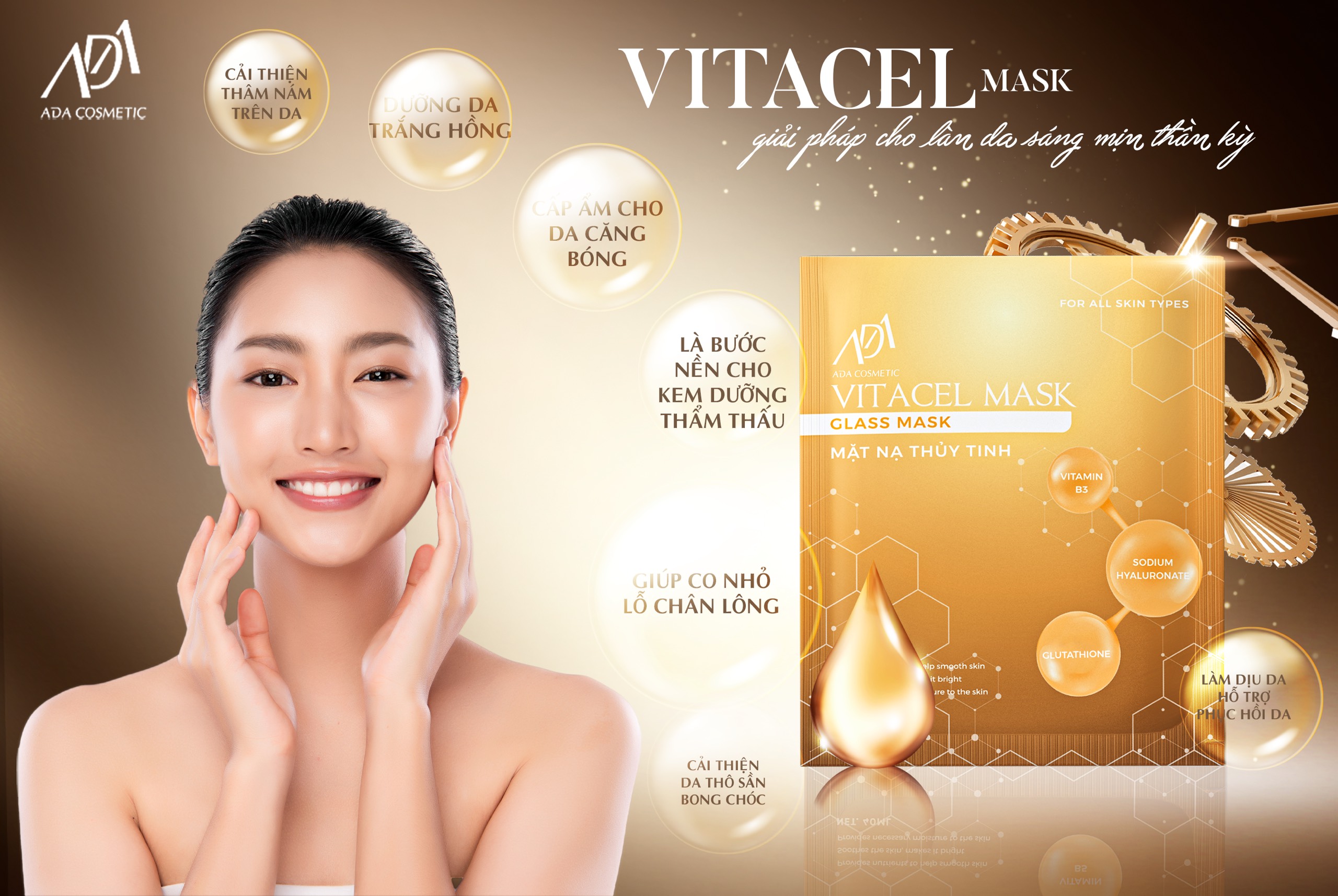 Mặt Nạ Thuỷ Tinh Dạng Thạch Trong Suốt ( 6 miếng ) ADA Group
