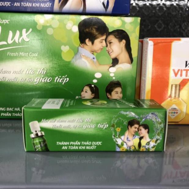Xịt thơm miệng greelux Extra Cool Thảo Dược 12ml, Xanh dương