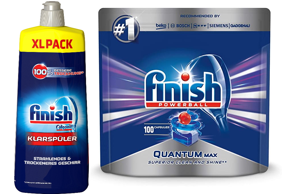 100 Viên rửa bát Finish quantum hoặc Nước làm bóng finish 800ml