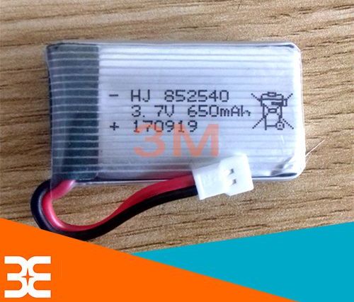 Pin Lithium 3.7V 650mAh 852540 25C