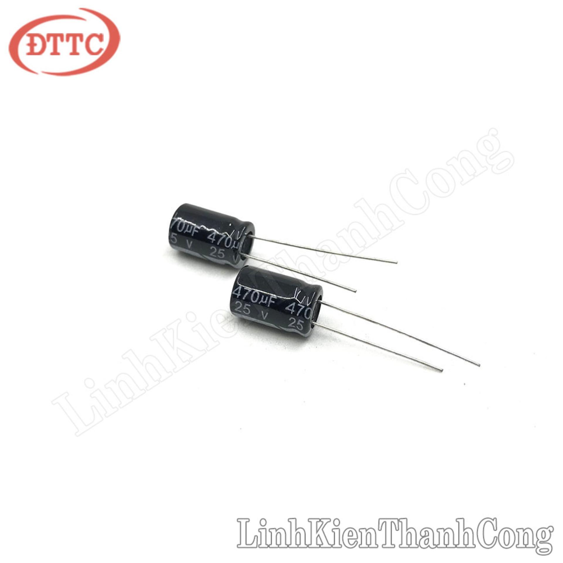 Bộ 2 Chiếc Tụ Hóa 470uF 25V (8x12mm)