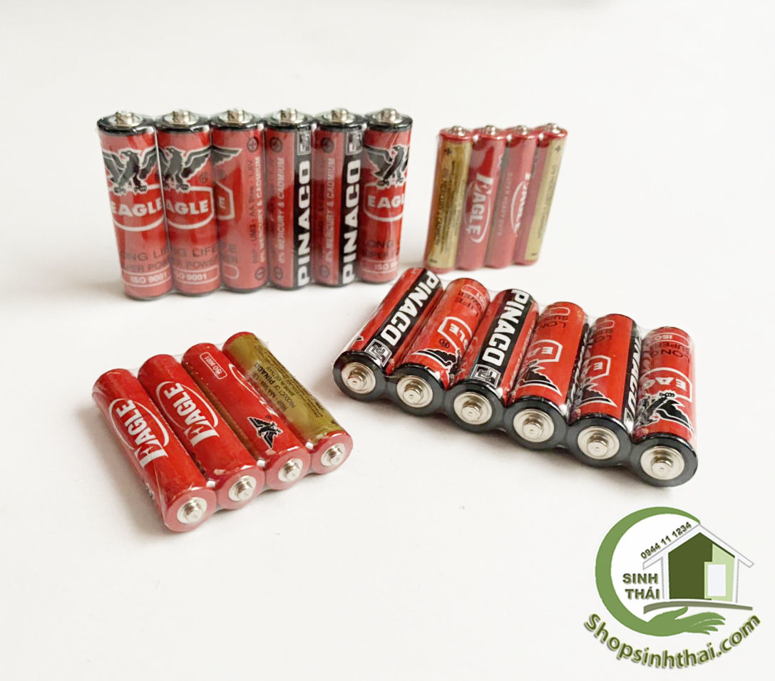 Pin tiểu AAA (3A) và AA (2A) Pin Con Ó - Pinaco ( 4 viên )