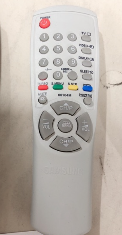 REMOTE ĐIỀU KHIỂN TIVI SAMSUNG 00104M (CRT ĐỜI CŨ)