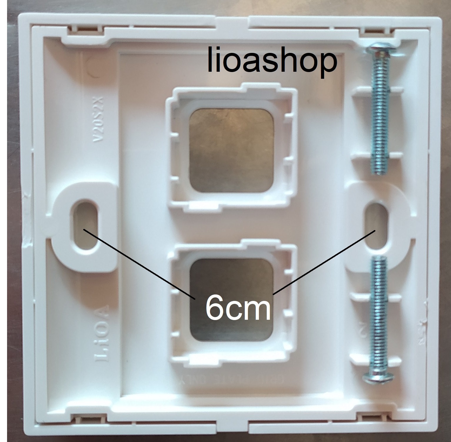 BỘ 2 MẶT 2 LỖ VUÔNG LiOA - HÌNH VUÔNG