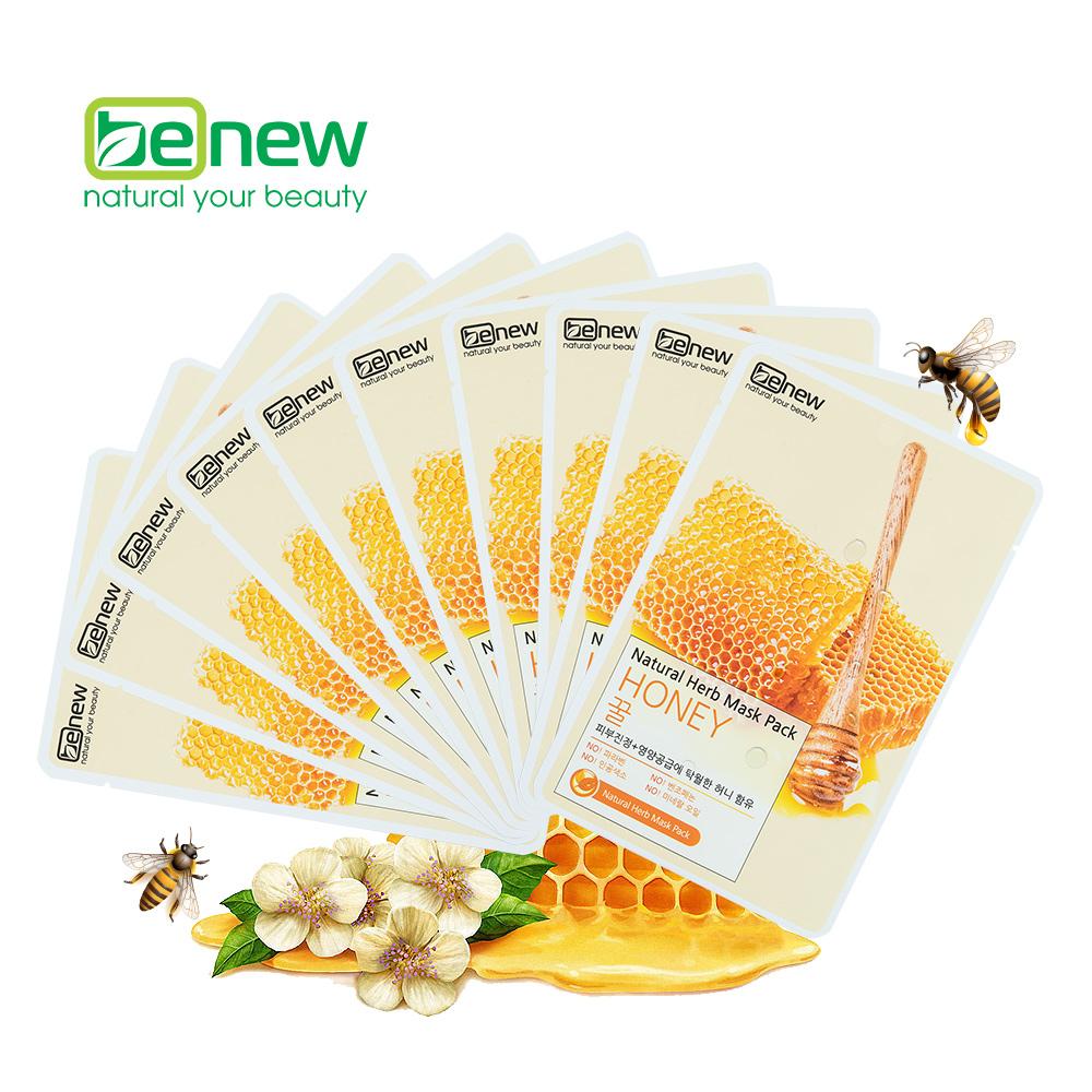 Bộ 10 miếng Đắp mặt nạ BENEW NATURAL HERB MASK PACK - HONEY