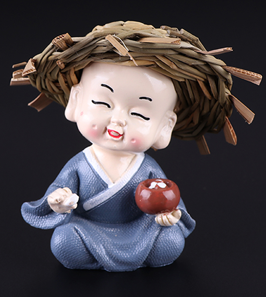 [HCM]Bộ 4 tượng đội nón rơm