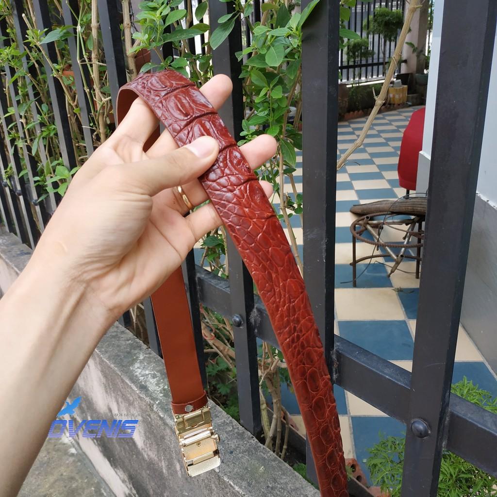 [FREE SHIP] Thắt Lưng Da Cá Sấu Liền Nguyên Con [DA CÁ SẤU THẬT 100% RẤT BỀN]