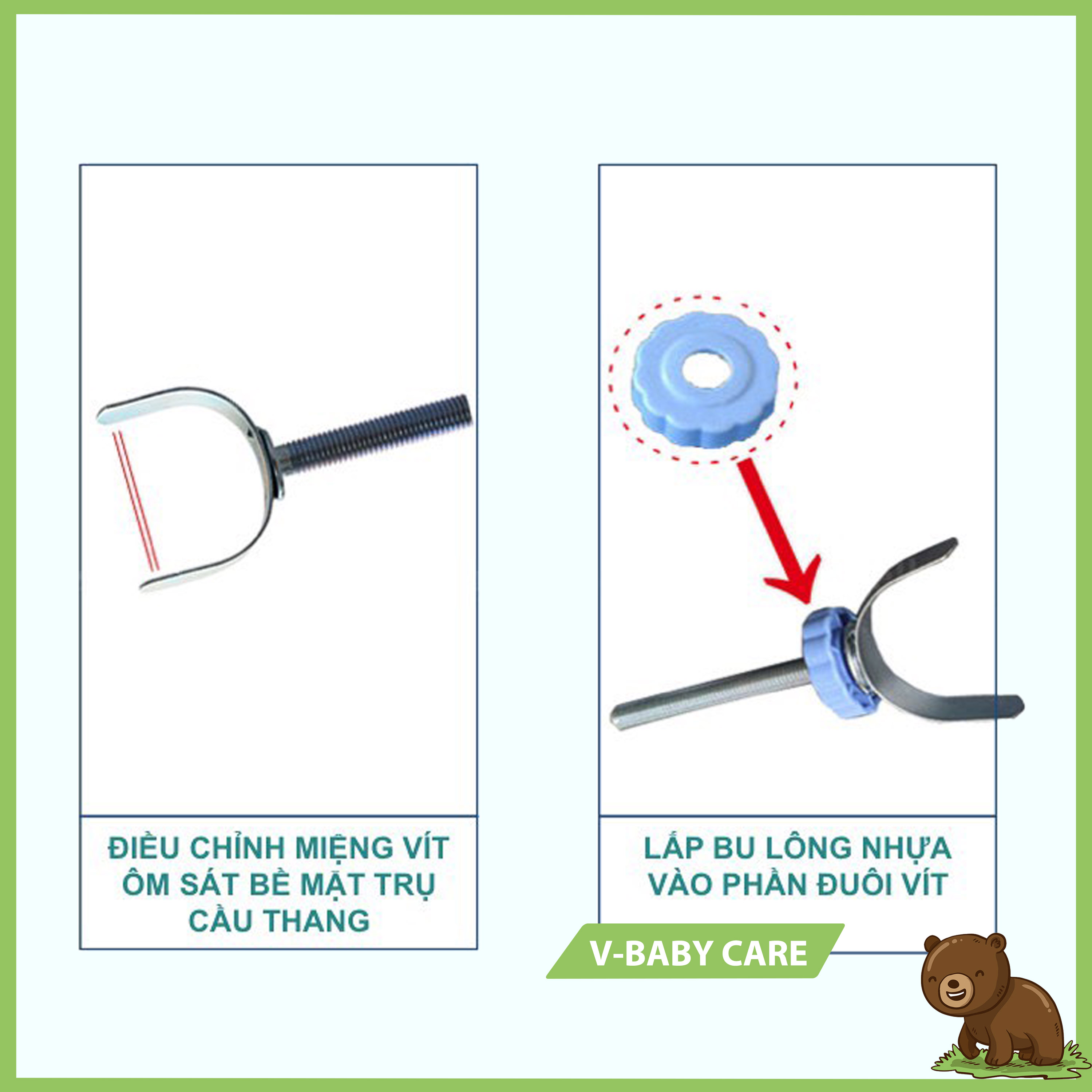 Vít chữ Y chặn cầu thang, chặn cửa