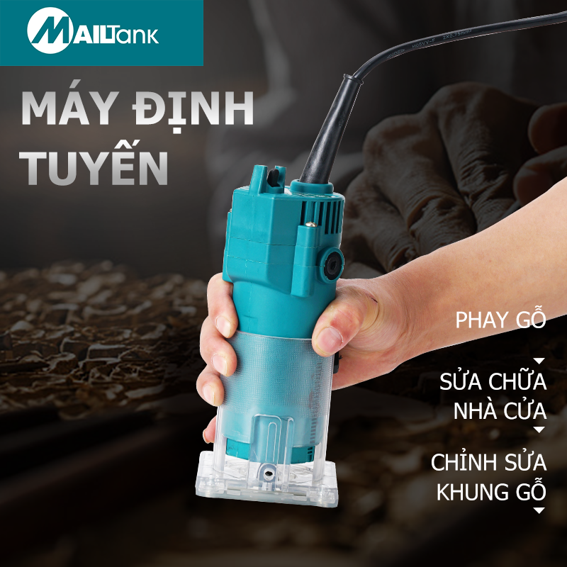 Máy soi gỗ Mailtank MT3709A - máy phay gỗ - máy phay mộng gỗ - Bộ sản phẩm cao cấp tiện lợi và an toàn cho người sử dụng