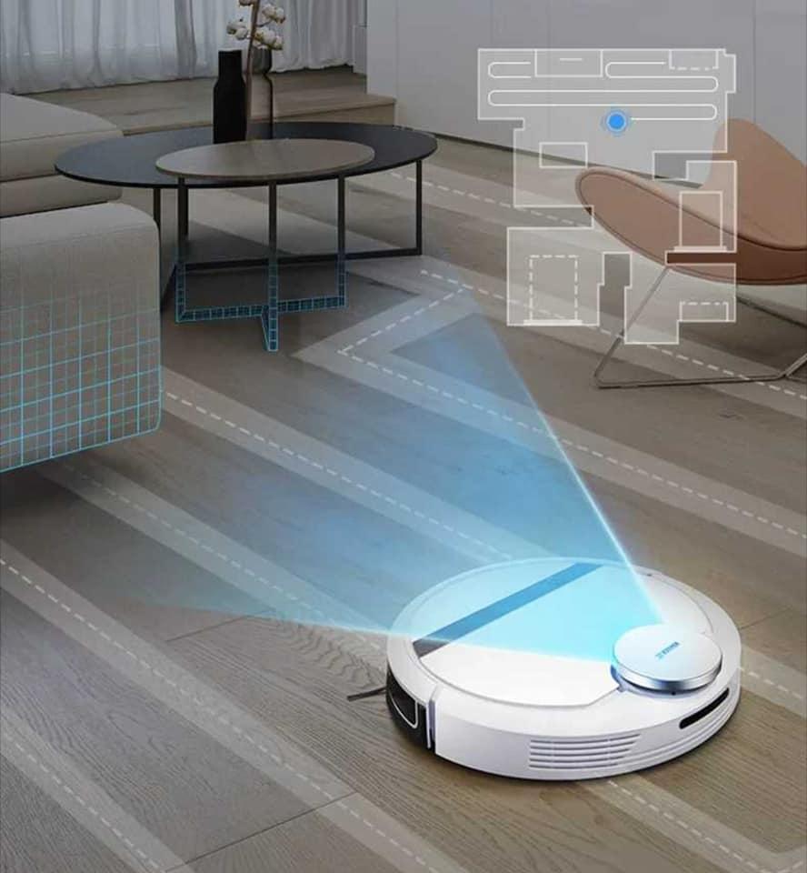 Robot hút bụi lau nhà thông minh ECOVACS DEEBOT DE55 (OZMO 900 Cài APP tiếng Anh điều khiển bằng Điện Thoại)