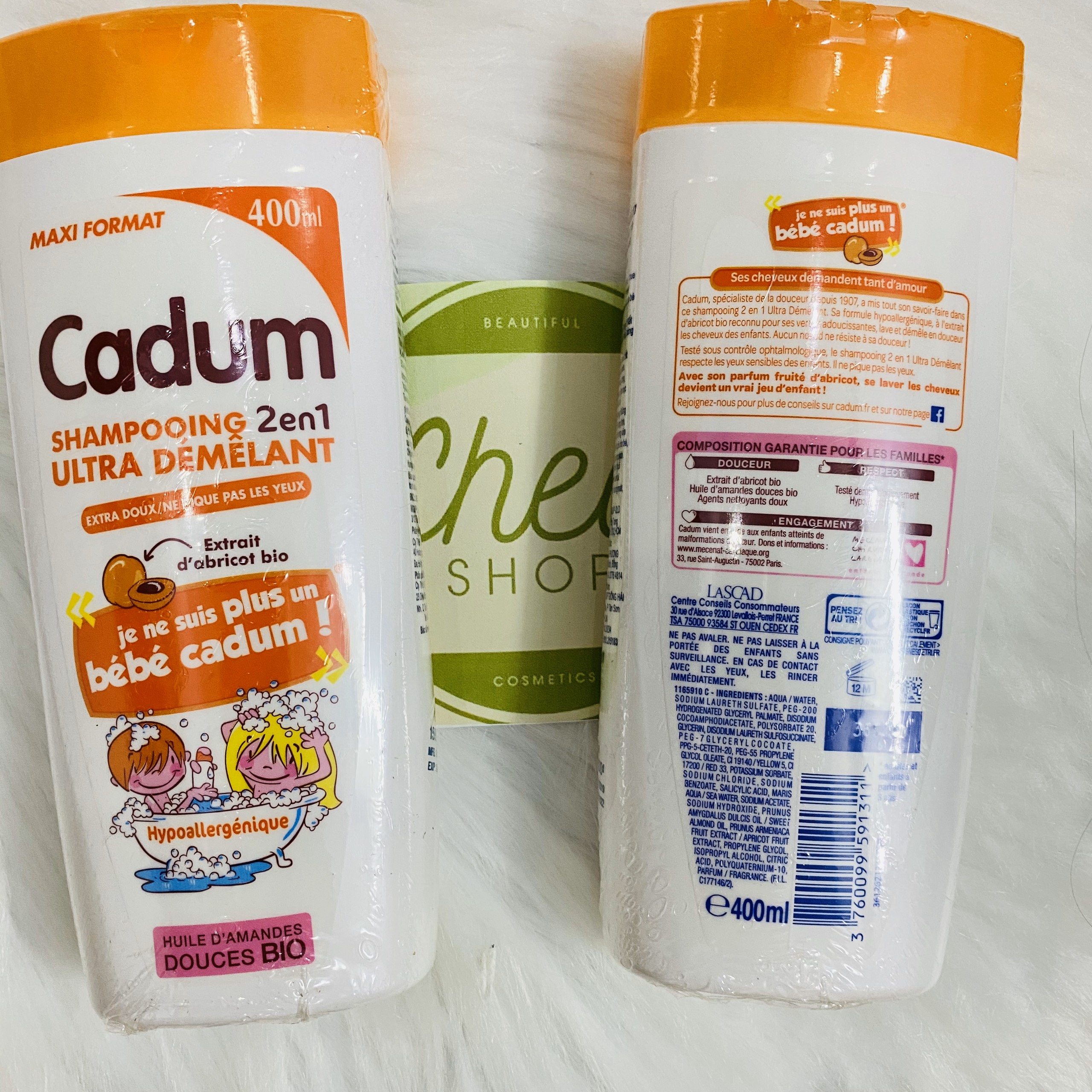 Dầu gội Cadum hương mơ cho bé 400ml