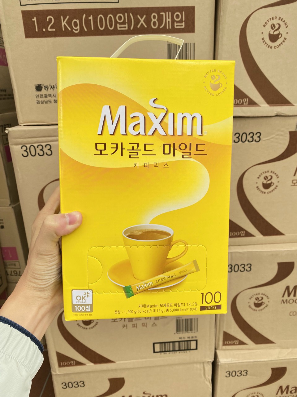 [Maxim Mocha và Maxim white ]Cà Phê Maxim Hàn Quốc Hộp 100 gói