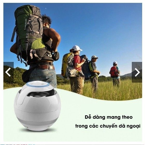 Loa Mini Trứng Bluetooth 360 độ nhấp nháy