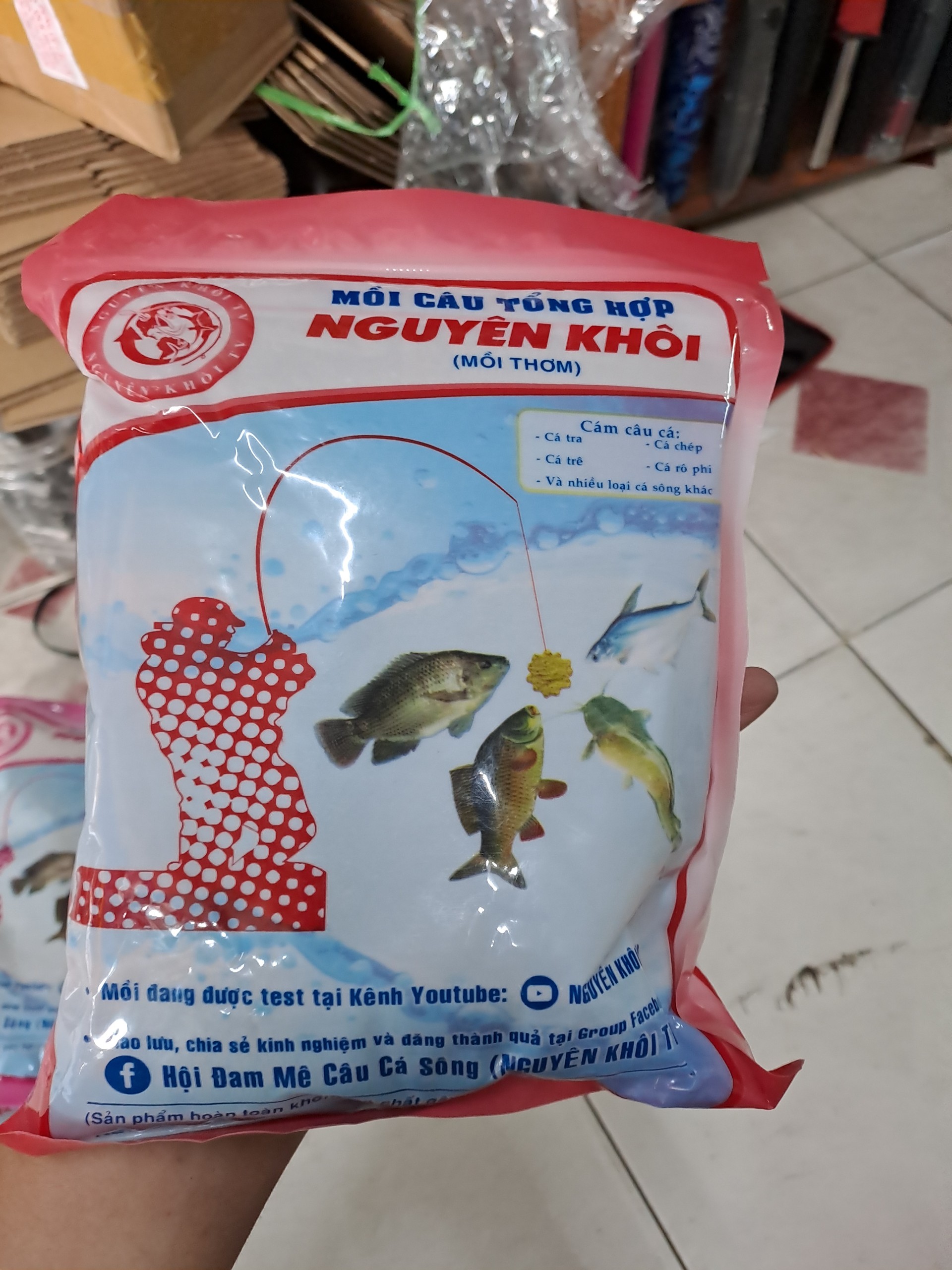 Cám câu cá Nguyên Khôi Tanh-Thơm-Đa Vị(500gr)