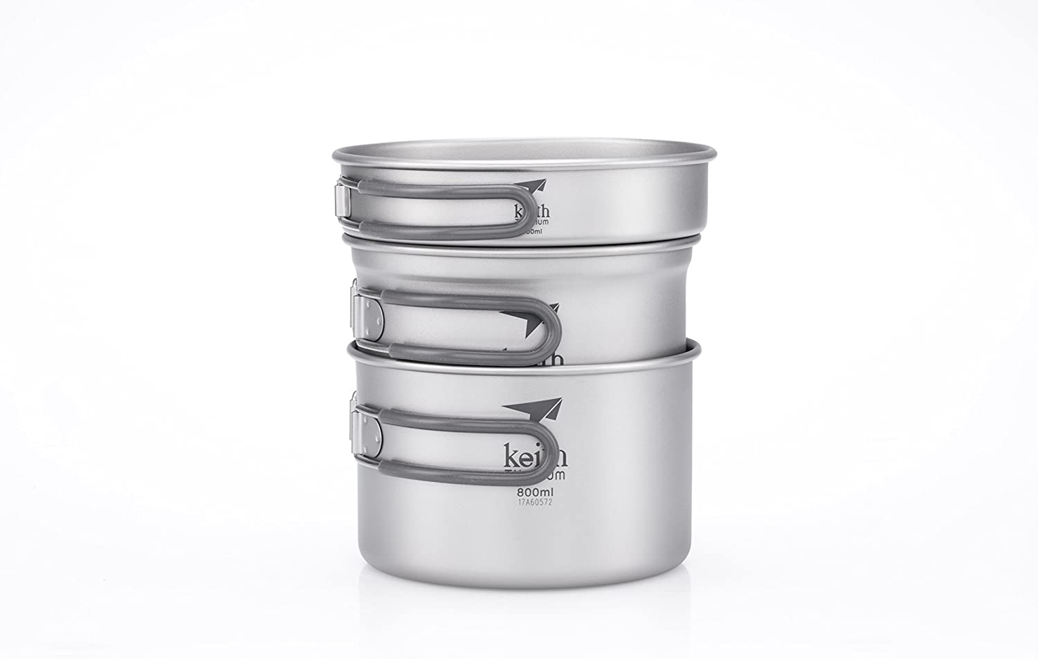 [HCM]Bộ Nồi Keith 3-Piece Titanium Pot And Pan Cook Set Ti6014