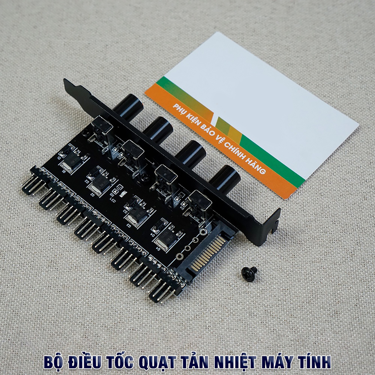 Bộ điều chỉnh tốc độ quạt fan case - bộ điều tốc quạt pc máy tính pwm 8 cổng 4 pin 3 pin pci helipc