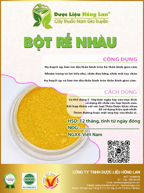 ✅ 500g bột rễ nhàu siêu mịn pha uống