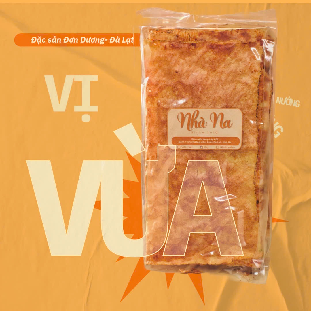 Combo 4 Túi Bánh Tráng Nướng Mắm Ruốc Đà Lạt
