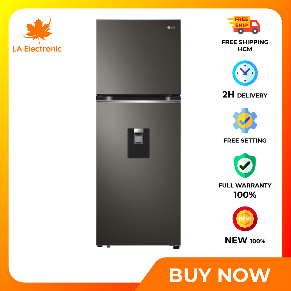 Tủ lạnh lg inverter 264 lít gv-d262bl - miễn phí vận chuyển hcm - hộp đá xoay di động lấy nước bên ngoài