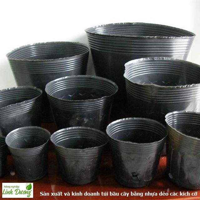 Set 10kg túi bầu ươm cây bằng nhựa dẻo (Bịch bầu cây) cỡ 26x21