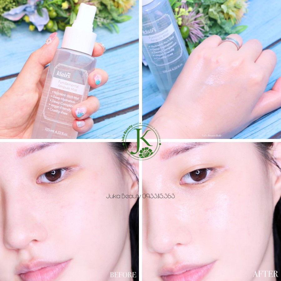 Xịt khoáng Klairs Fundamental Ampule Mist 125ml
