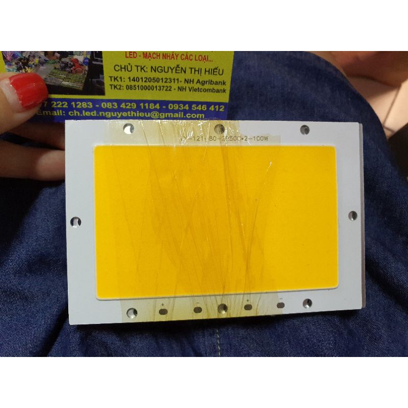 Nhân led 100w dùng qua chấn lưu