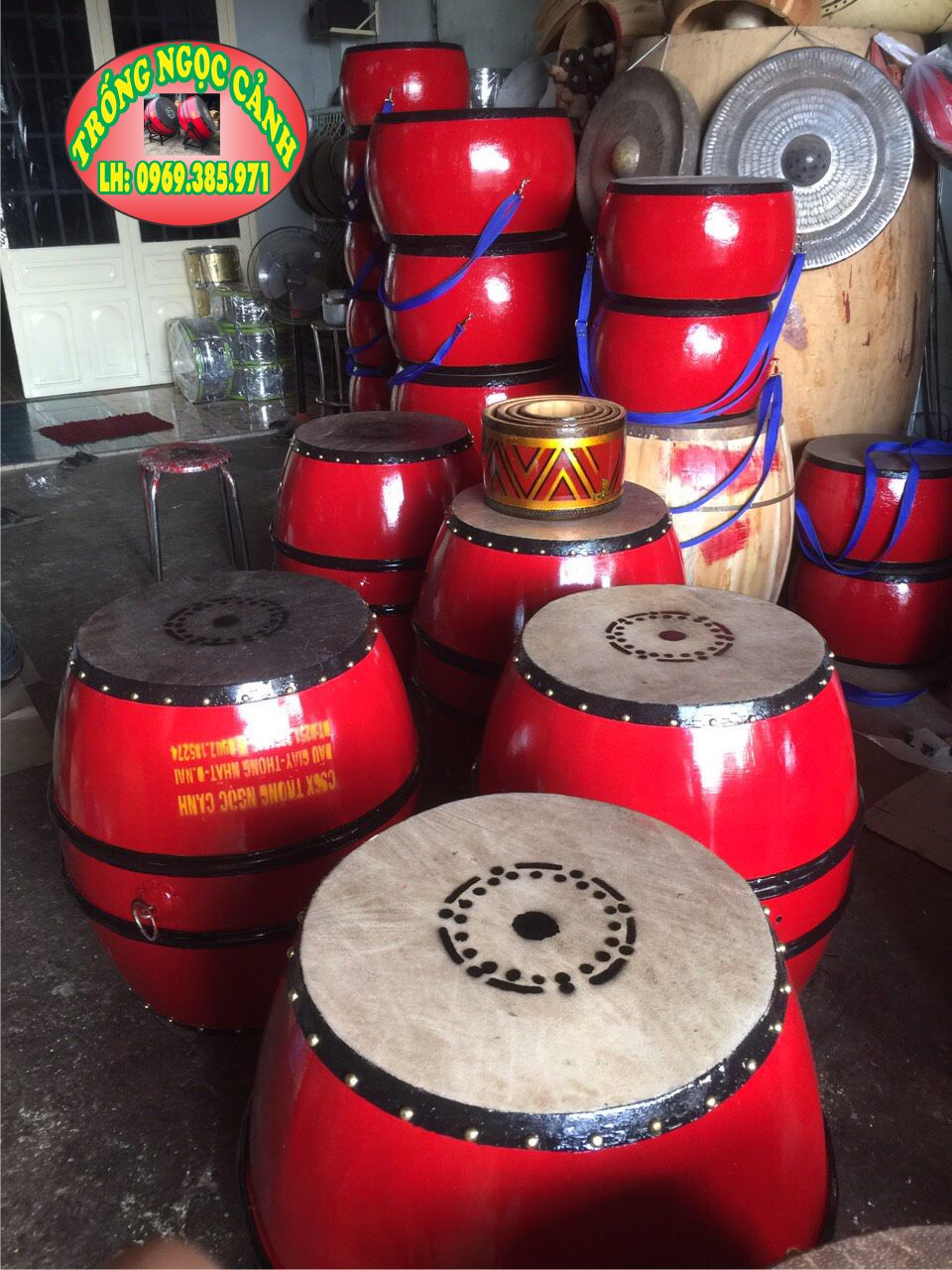 50cm x 70cm buffalo leather wooden drum school roll