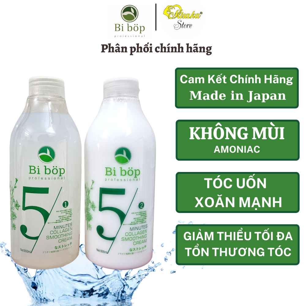 Thuốc Uốn Lạnh , Thuốc Dập 800ml - [FreeShip Max] - Thuốc Uốn Tóc BiBop Số 1 , 2 ( Misaka store )
