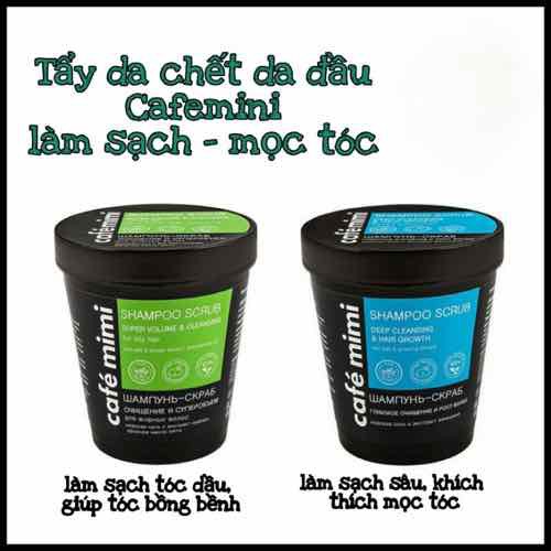 Dầu gội - Tẩy da chết da đầu Cafe Mimi Shampoo Scrub - Café mimi 330g