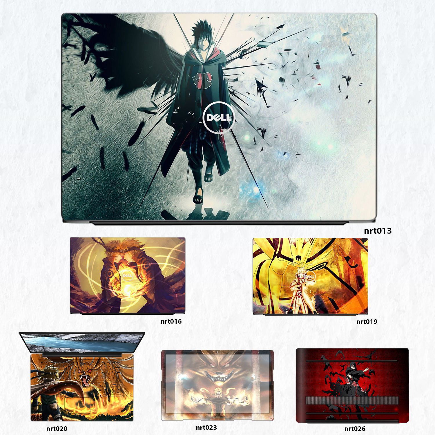 Decal Skin dán Laptop Dell mẫu Naruto (inbox mã máy cho shop)