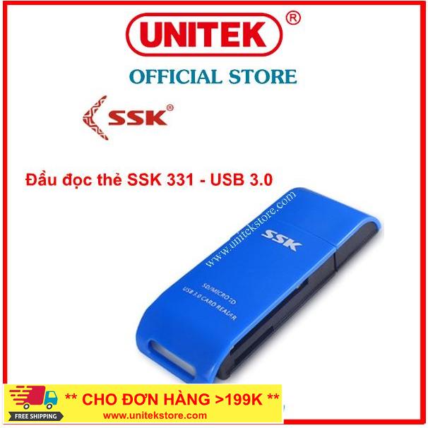 [UNITEK STORE] Đầu đọc thẻ nhớ Card Reader USB 3.0 SSK 331