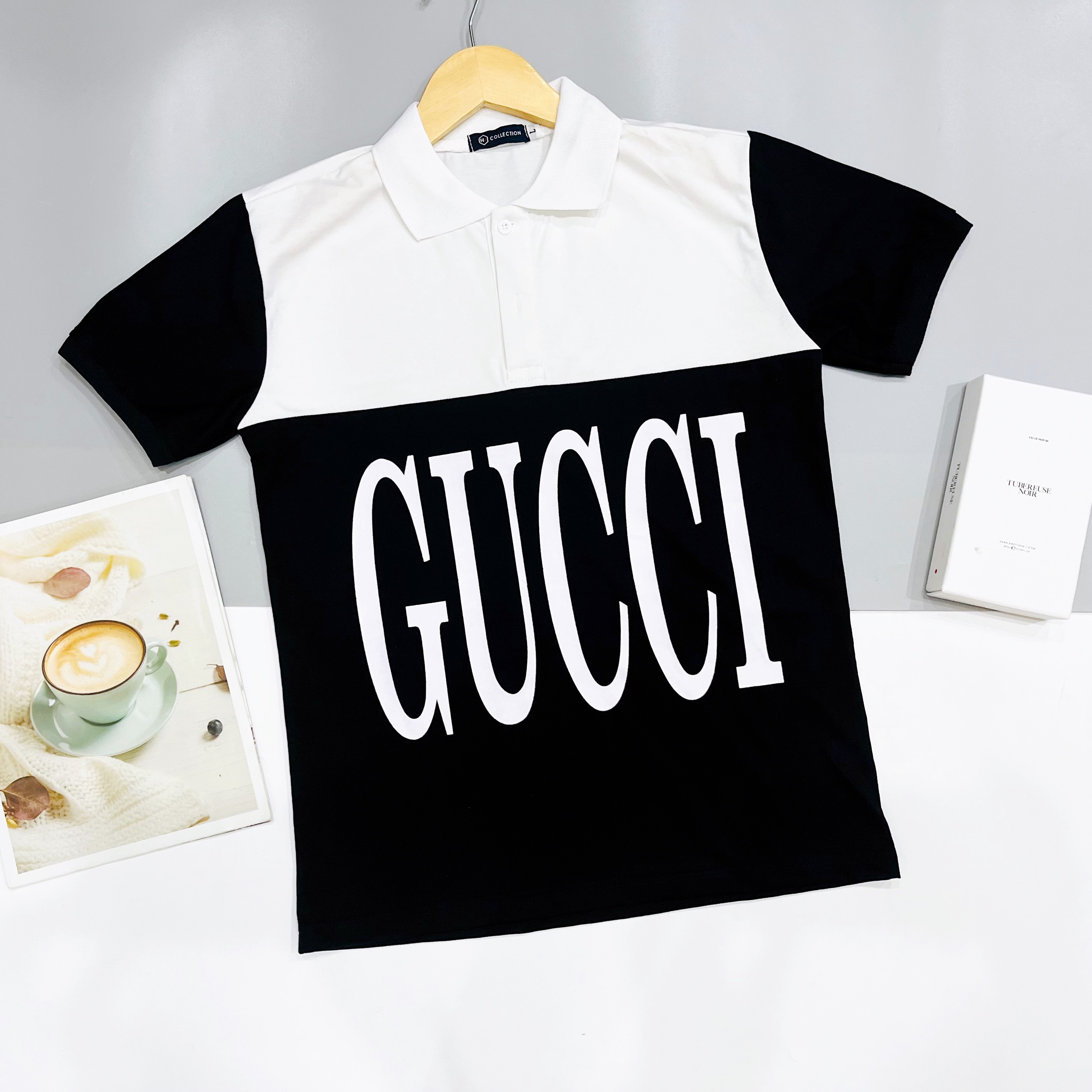 Áo thun nam cổ trụ tay ngắn in chất vải cotton co giãn 4 chiều thấm hút mồ hôi mẫu mới hàng cao cấp