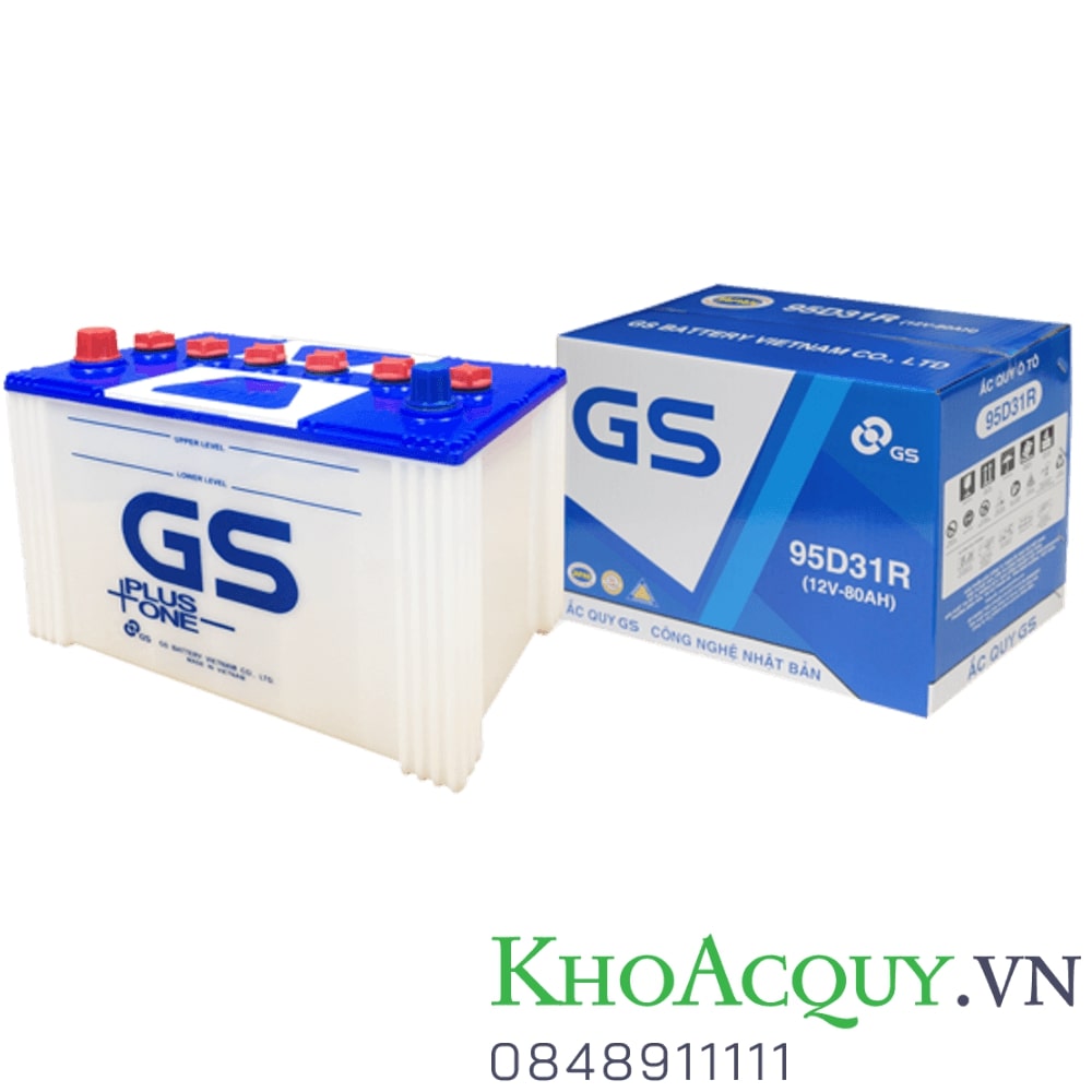 Ắc quy GS 95D31R 12V 80AH