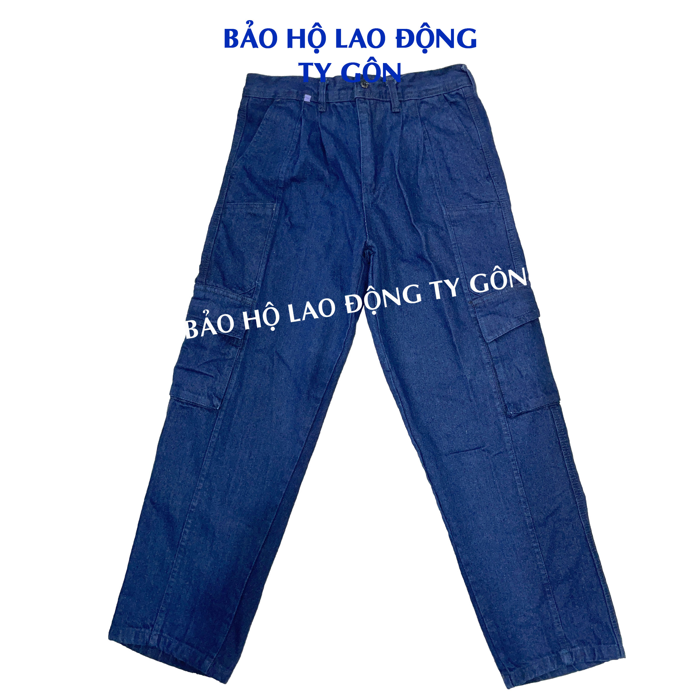[Hình thực tế] Bộ quần áo Jean cho thợ điện, thợ hàn, vải dày dặn chống nóng, thấm mồ hôi.