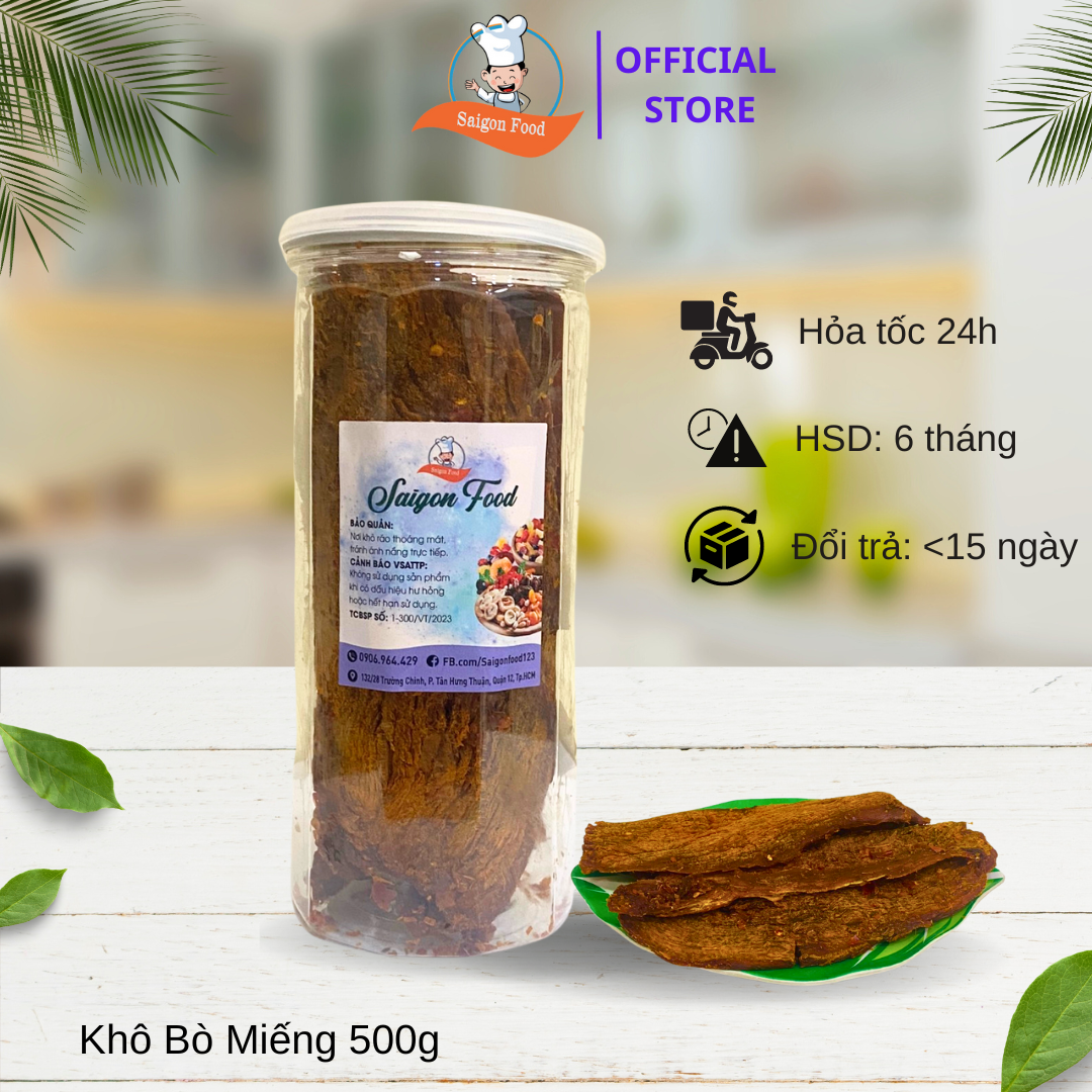 250gr Khô Bò Miếng Vị Cay Tứ Xuyên Loại 1 Siêu Ngon- Saigon Food