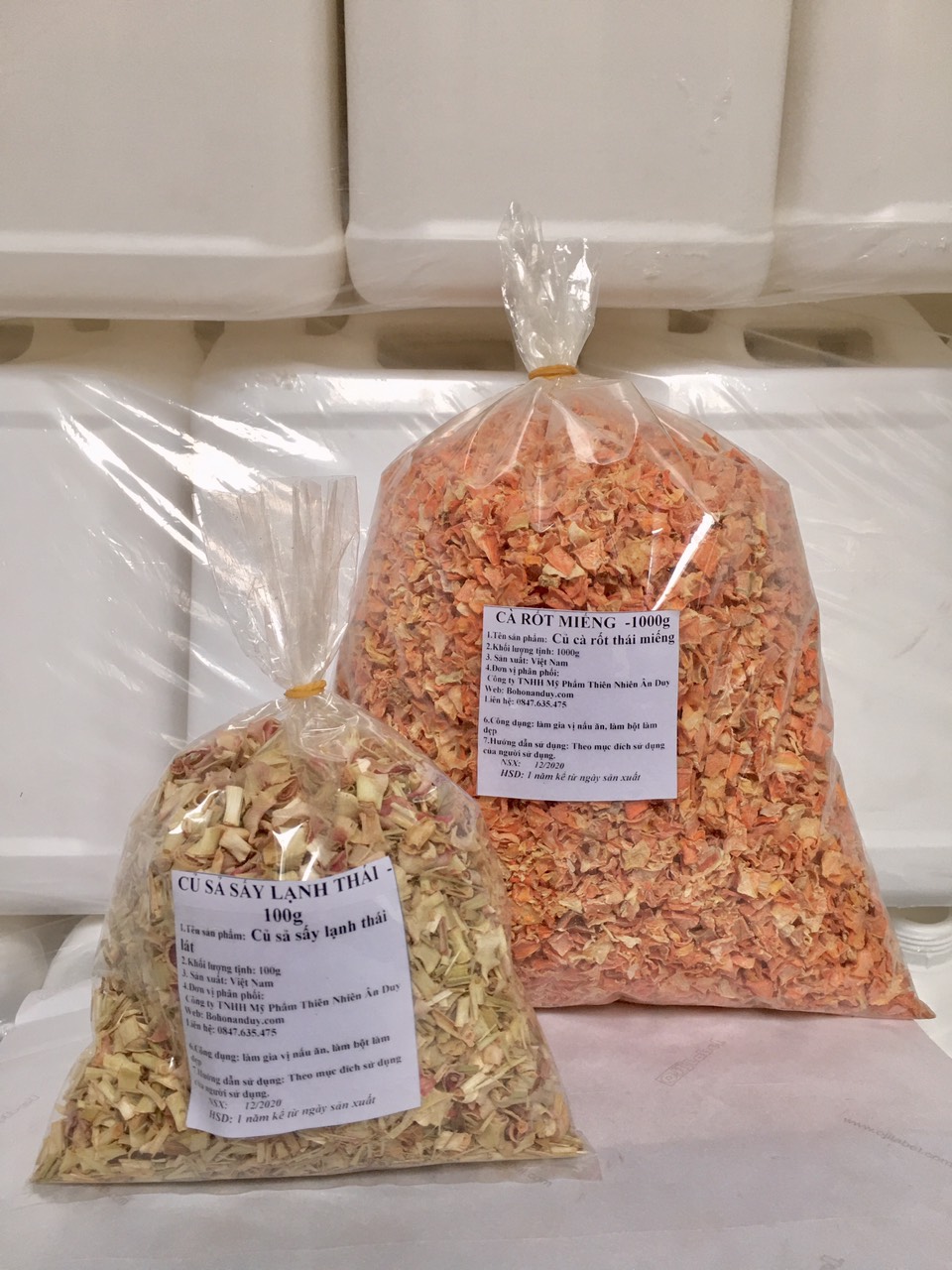 CÀ RỐT THÁI LÁT SẤY KHÔ 500g