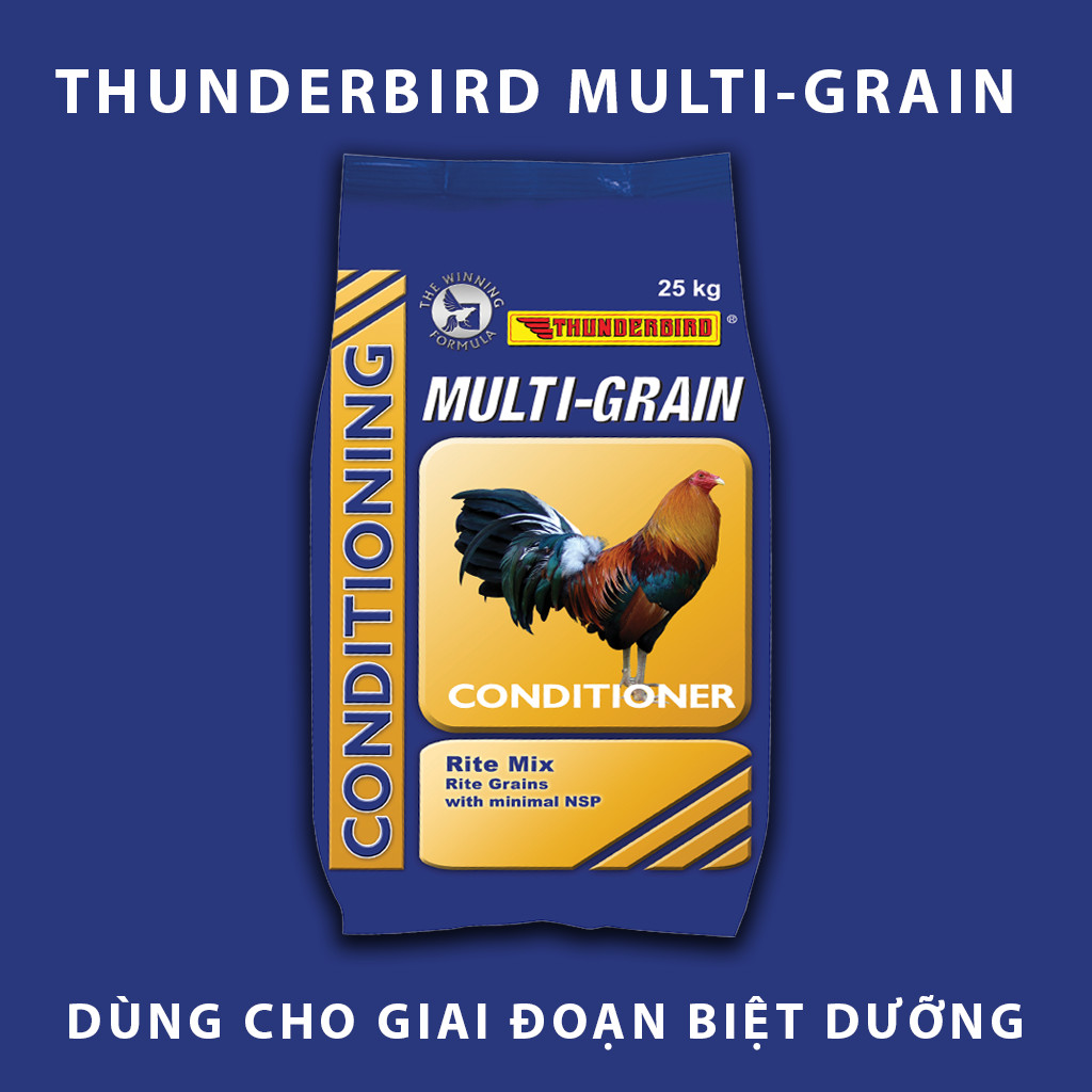 Thức ăn ngũ cốc gà đá Thunderbird Multi Grain 1kg
