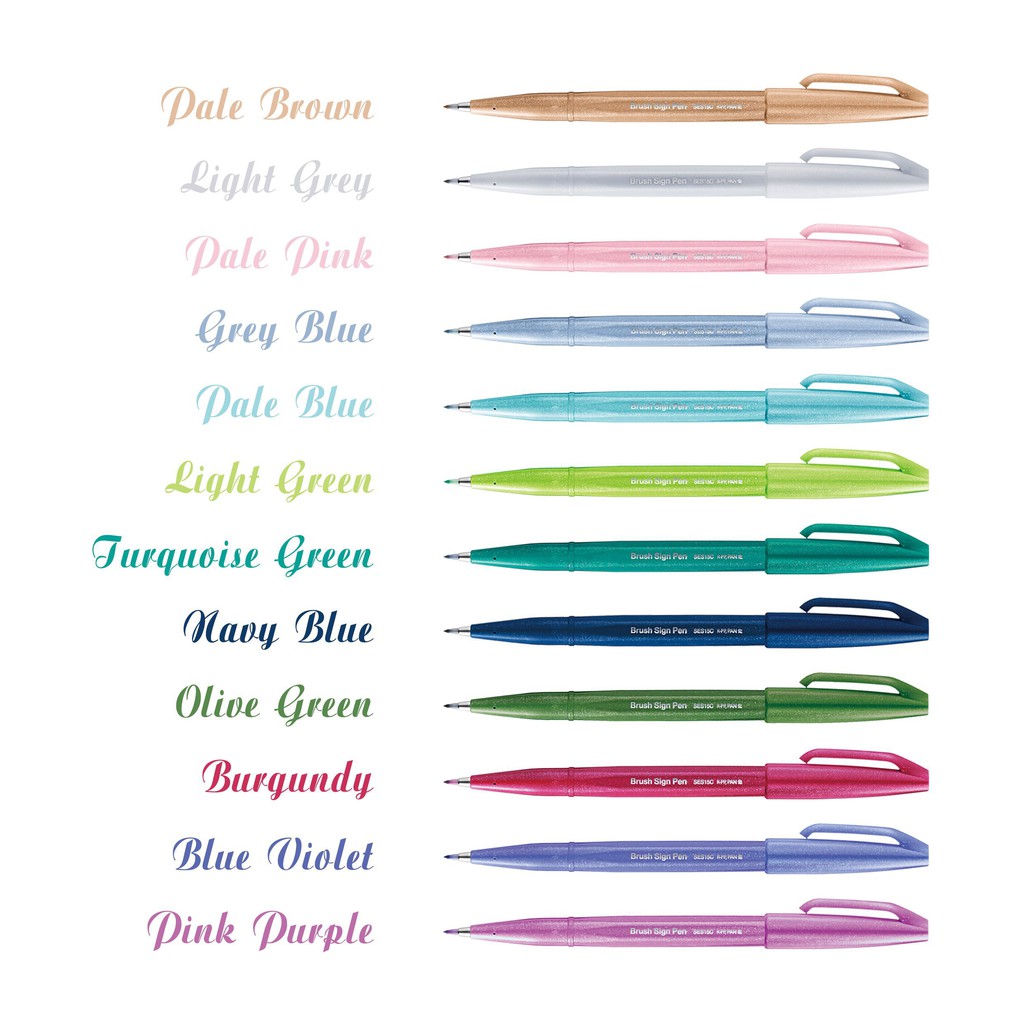 Bút Calligraphy Pentel Sign Brush Pen [HVVT]
