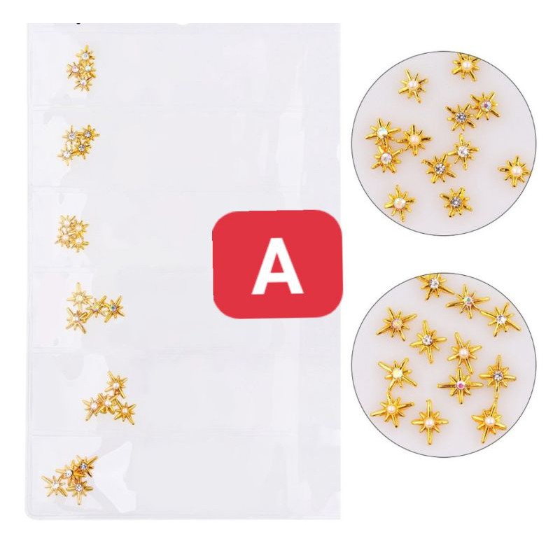 charm kim loại  trang trí móng
