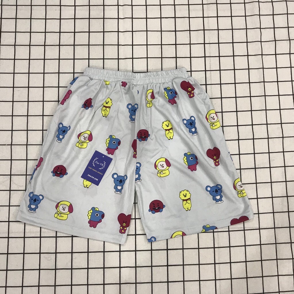Quần Đùi Cotton Hình Thú Hoạt Hình 3D Cartoon Siêu Dễ Thương [ Nhiều Mẫu ] , Quần Đùi Hoạt Hình , Quần Đùi Nam Nữ Mặc Nhà, Quần Đùi Hàn Quốc Xinh Xắn TTSLB0077