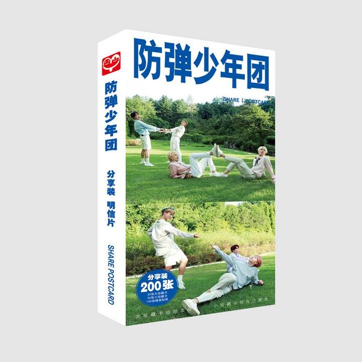 Postcard BTS Love Yourself 5 hộp ảnh bộ ảnh có ảnh dán sticker lomo bưu thiếp army