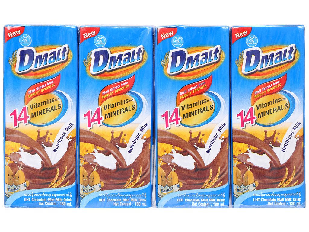 [HCM]Thùng 32 hộp Thức Uống Sữa Cacao Lúa Mạch DMALT (180ml x 32 Hộp)