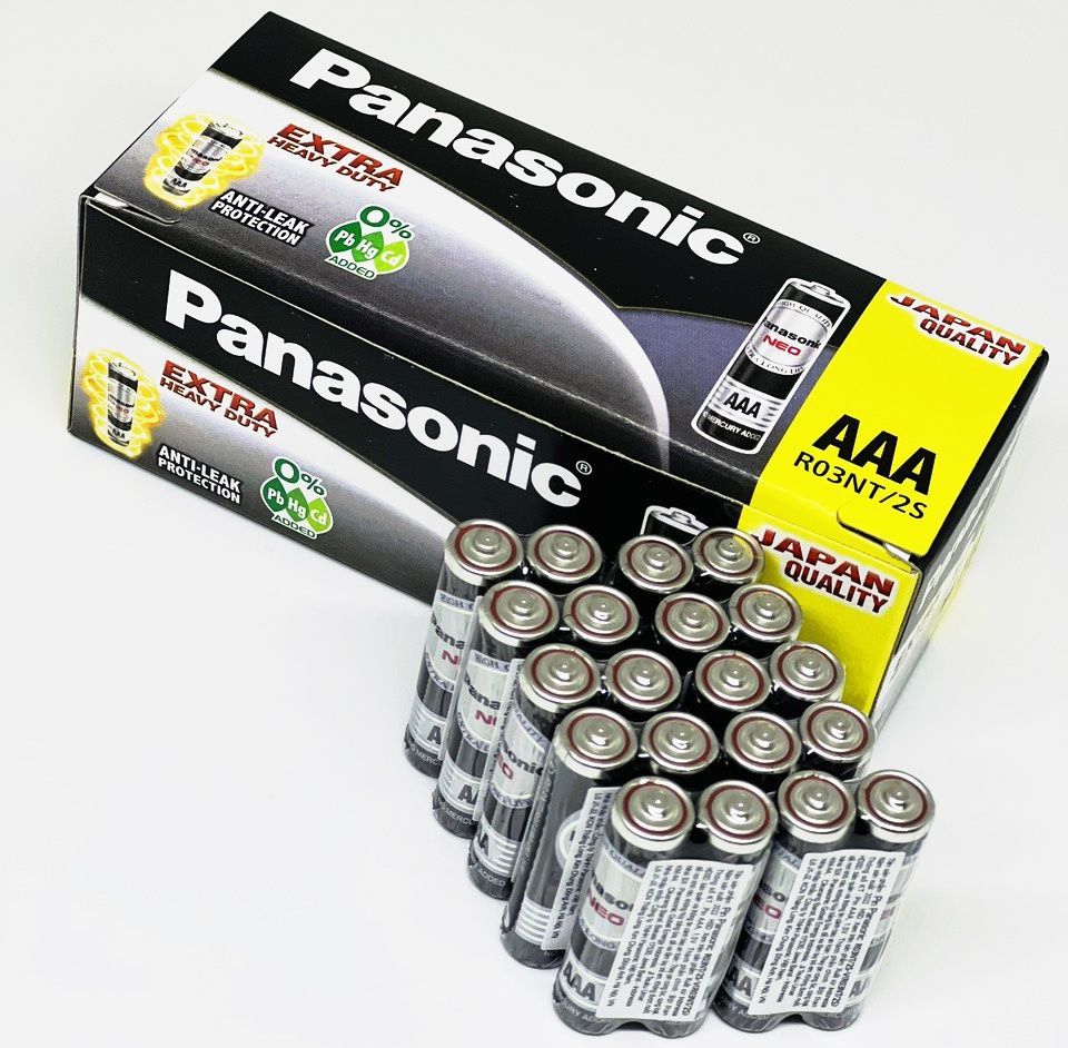 Pin aaa panasonic đũa đen vỉ 2 viên r03nt/2s chính hãng