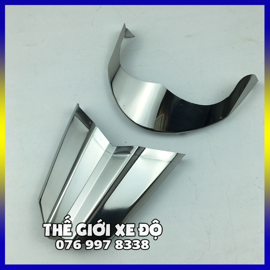 Mỏ dè vario inox cho vario 160 150 125 cc đời 2018 - 2019 - 2020 - 2021 - 2022 - 2023 ốp inox chỉ mũi dè trước sau