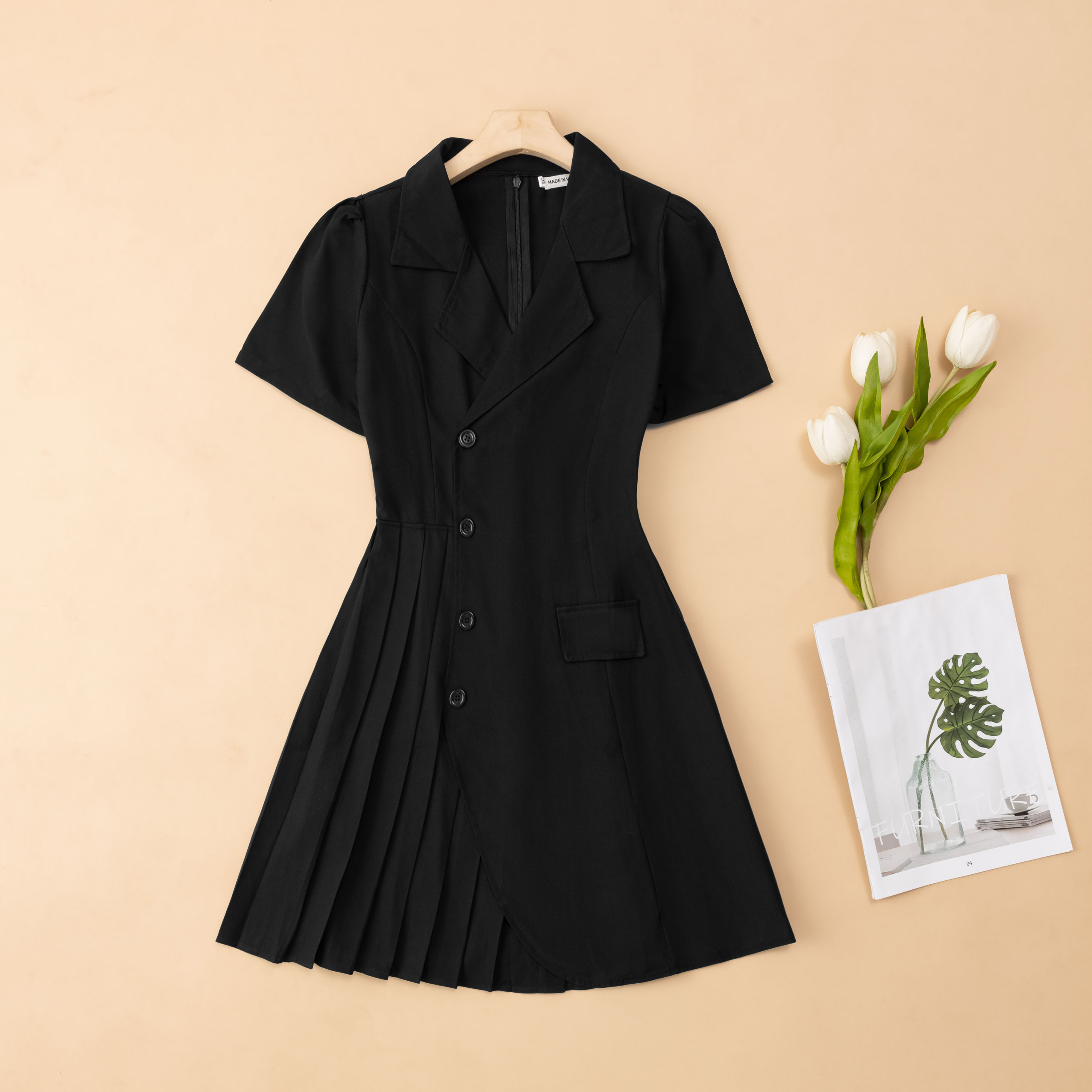 ĐẦM VEST 3 MÀU PHONG CÁCH HÀN QUỐC